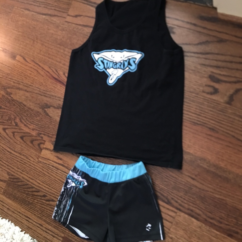 Stingrays tank top and spandex set!!!!!